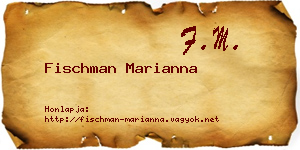 Fischman Marianna névjegykártya
